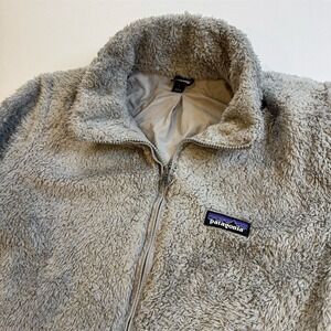 Patagonia Women's Los Gatos Fleece Jacket Gray Size L Warm & Cozy